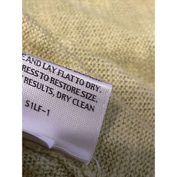 Eileen Fisher Draped Linen Blend Cardigan Women’s Large Pockets Pea Green‎ - Picture 7 of 7